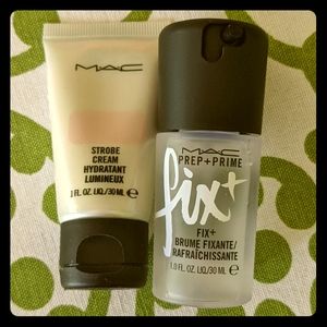 MAC strobe cream + Prep &Prime Fix+ duo
